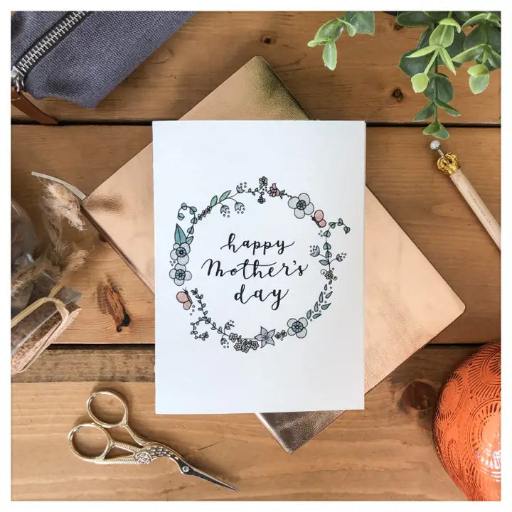 Happy Mother's Day Wreath Card