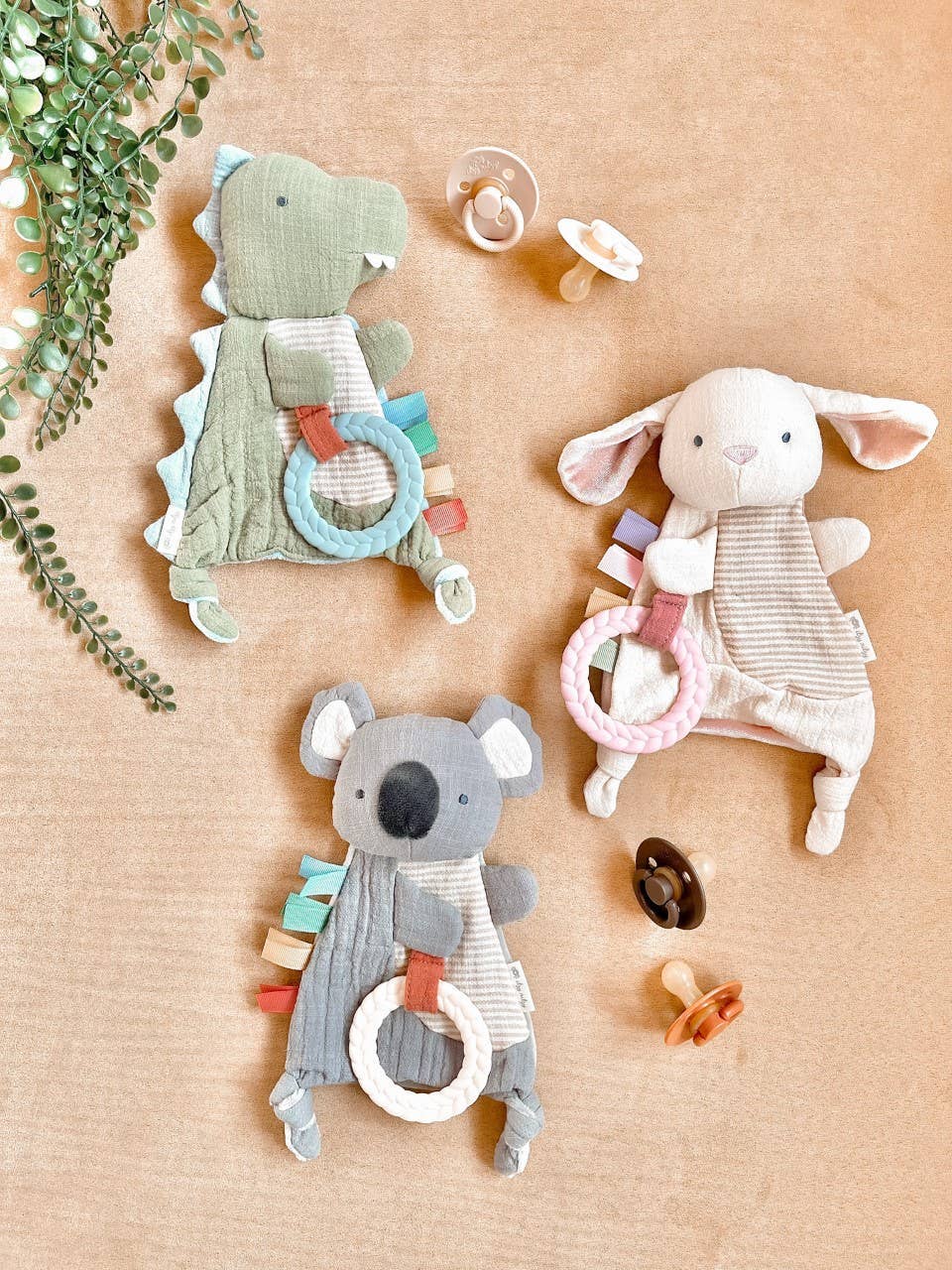 Bitzy Crinkle™ Sensory Toy With Teether: Bunny