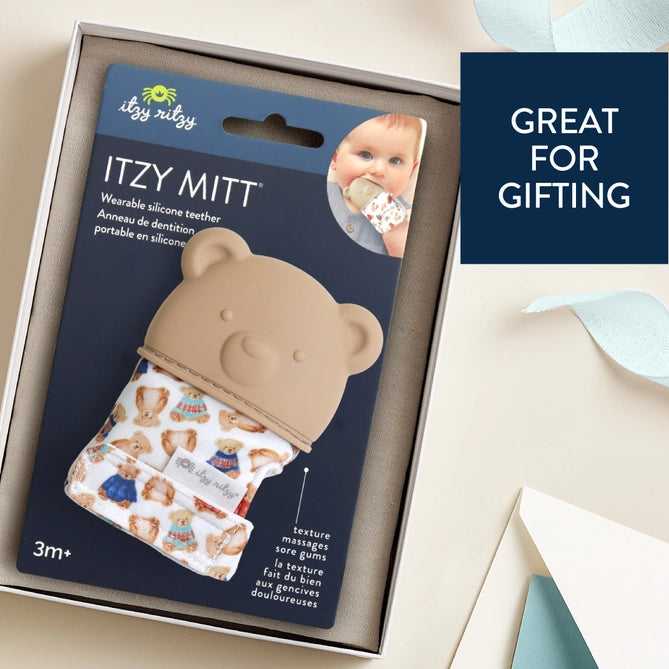 Itzy Teething Mitt Bear