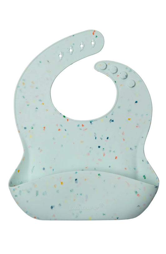 Confetti Mint - Silicone Bib