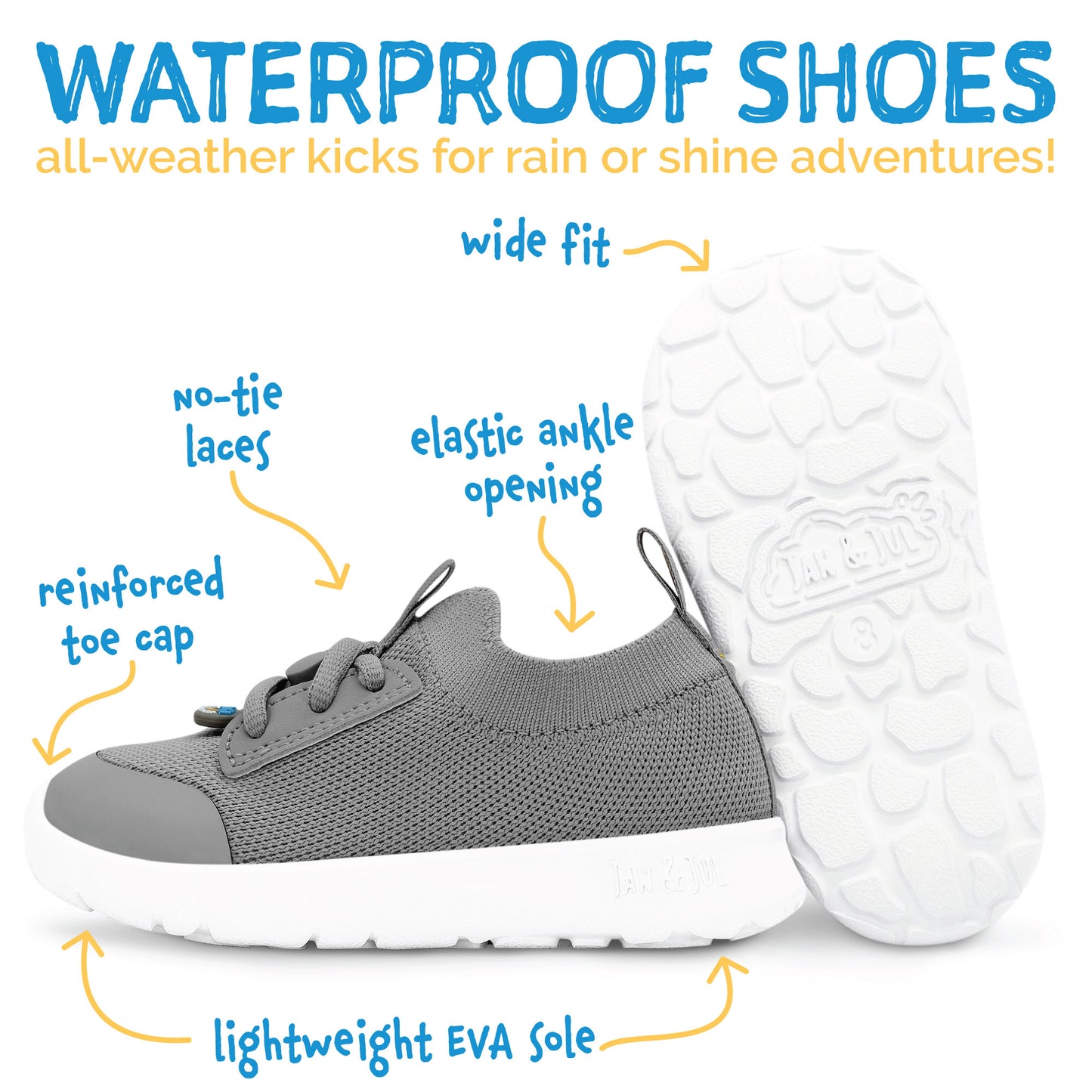 Navy | Kids Waterproof Shoes