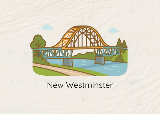 Pattullo Bridge Postcard – New Westminster Landmark – 5x7 Inch
