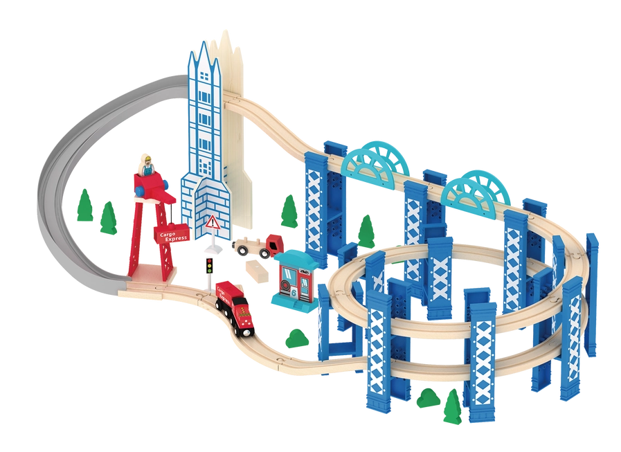 AC7525 50Pcs Spiral Train Set