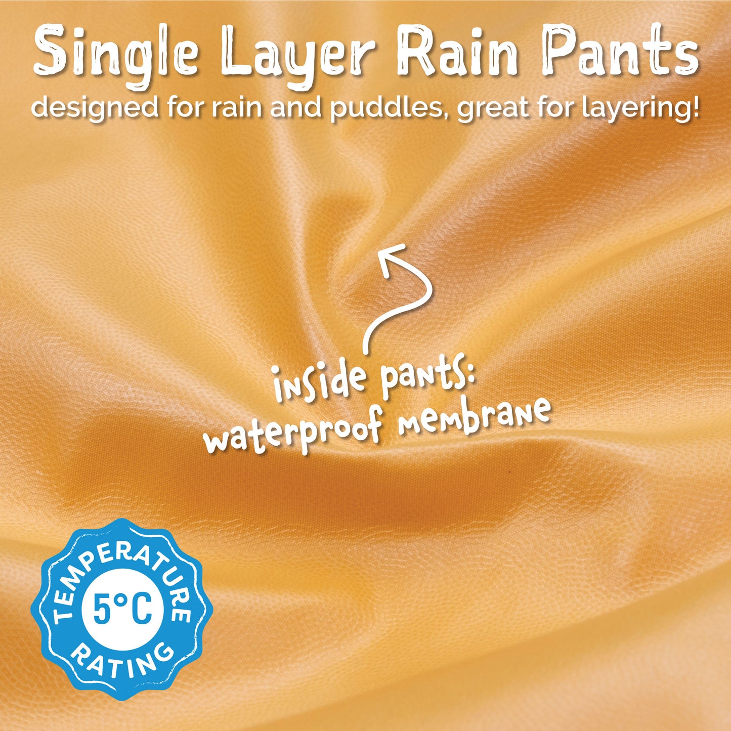 Dusty Apricot | Puddle Dry Rain Pants (Single Layer)
