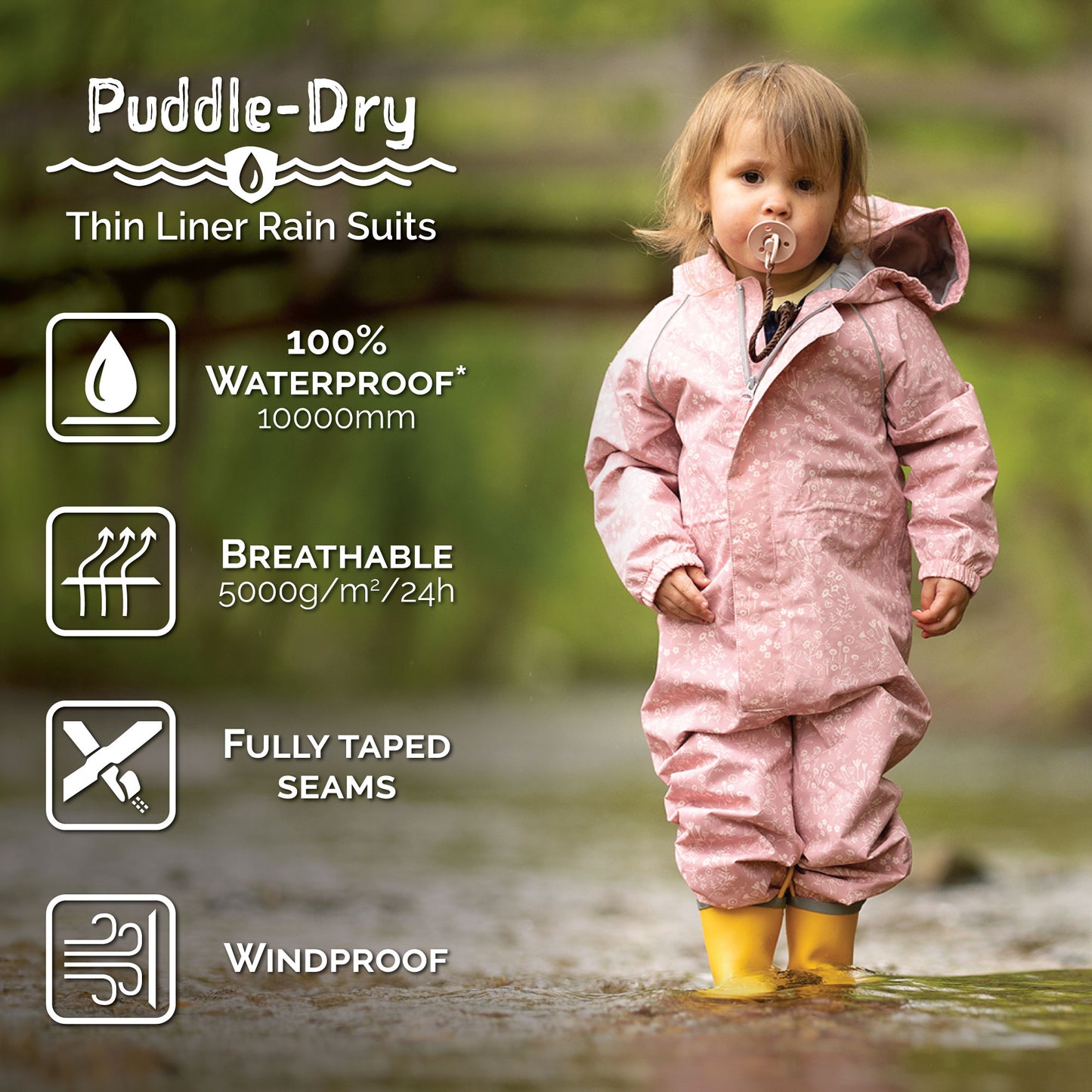 Kids Thin-Lined Rain Suits | Purple Dreams