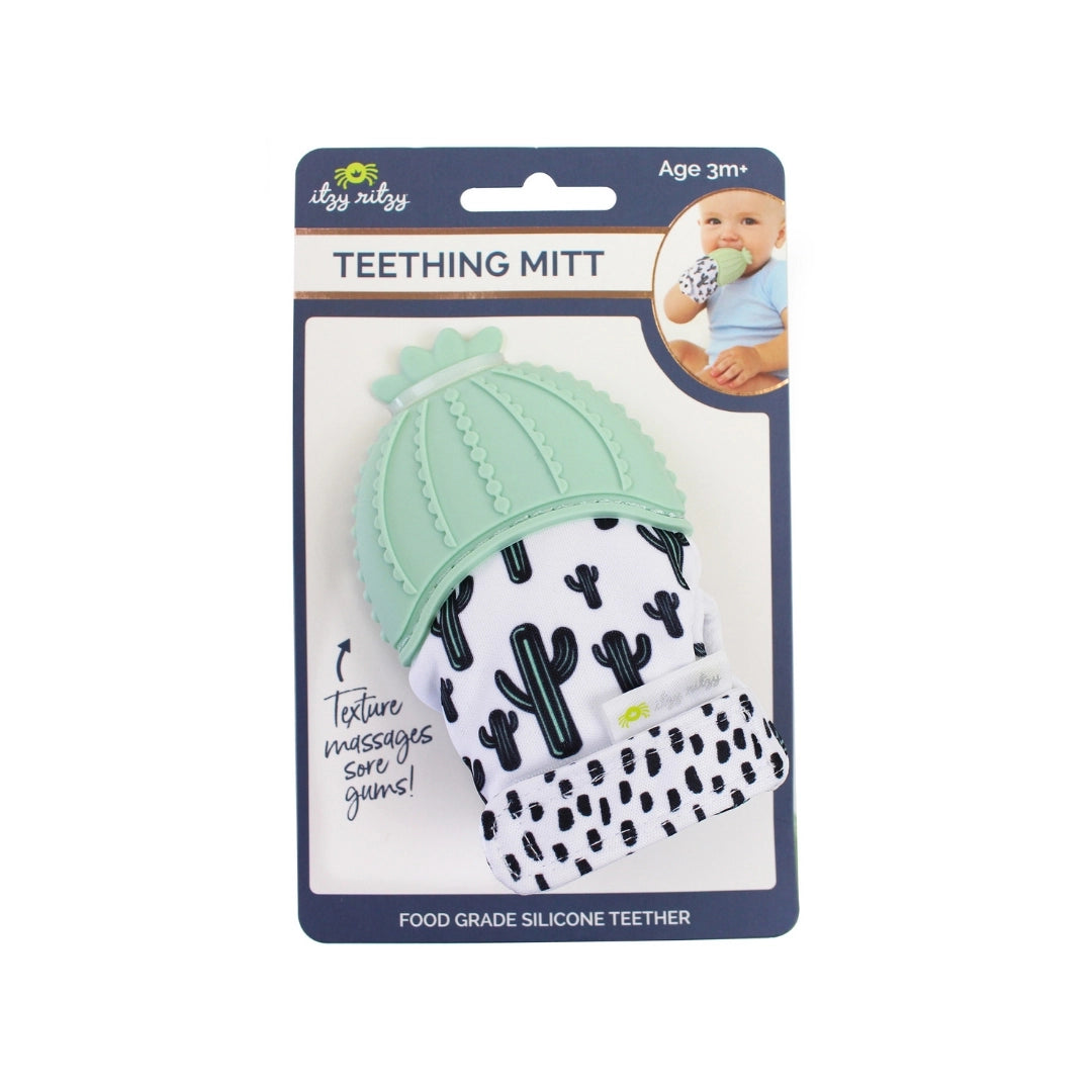 Itzy Teething Mitt Cactus