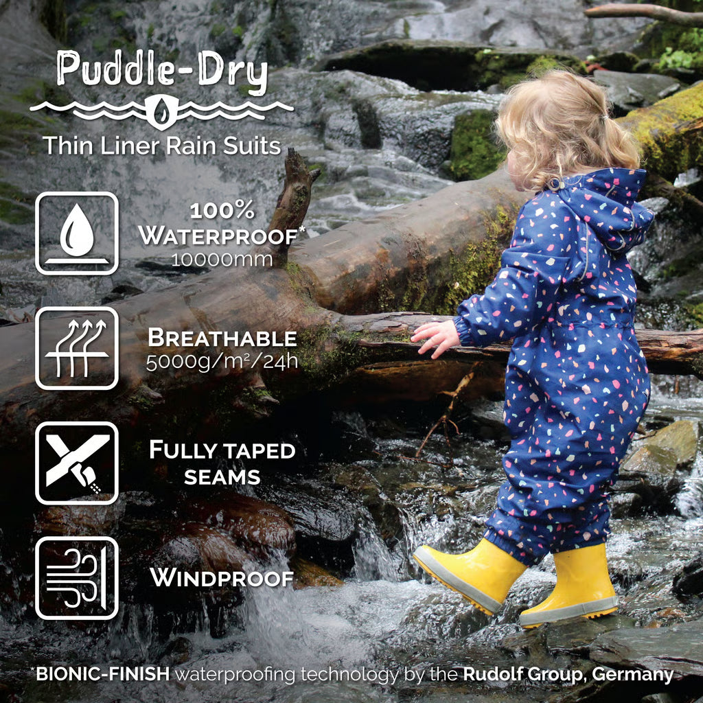 Kids Thin-Lined Rain Suits | Yellow Puddle