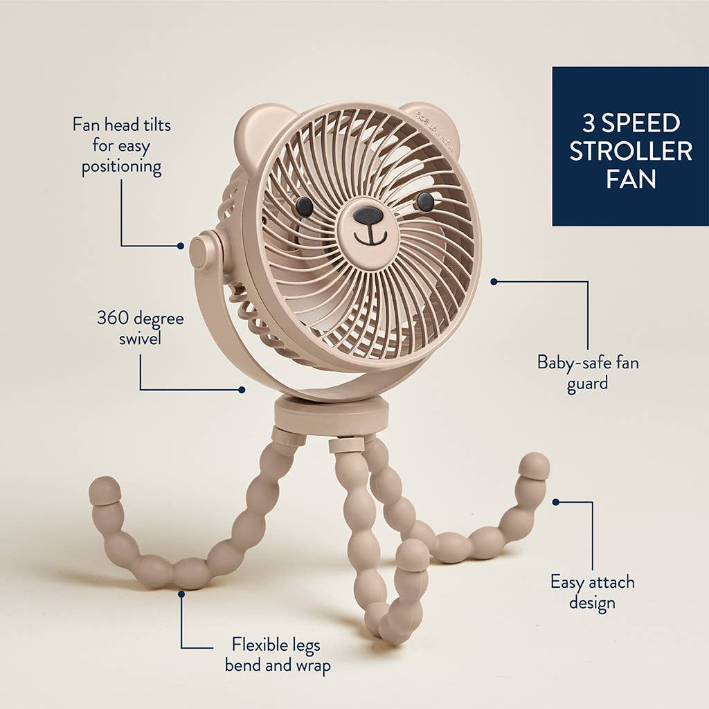 Itzy Breeze 3-Speed Stroller Fan™: Taupe