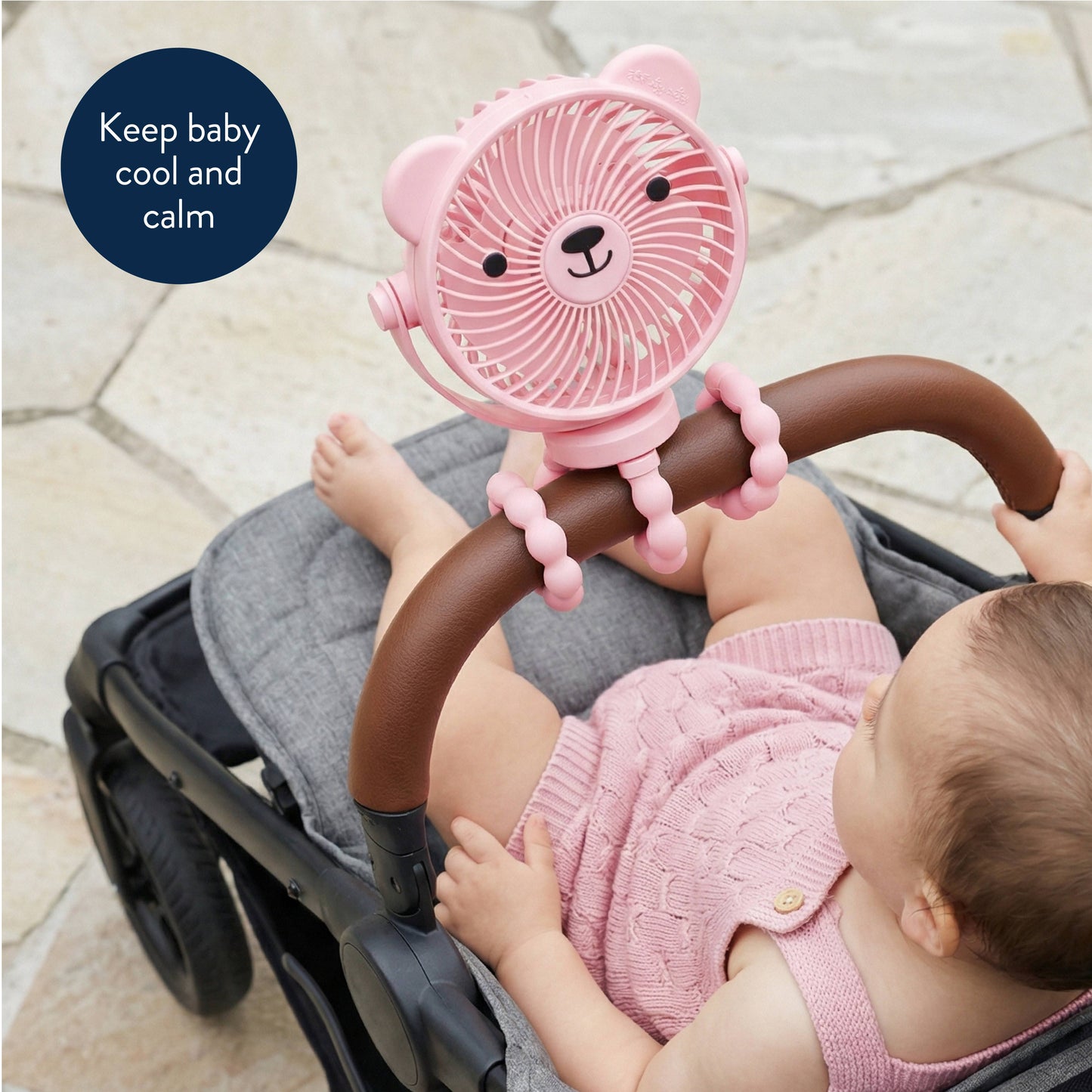 Itzy Breeze 3-Speed Stroller Fan™: Taupe