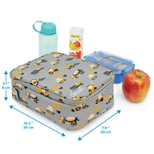 Load image into Gallery viewer, Kids Lunch Bag - Grey Construction
