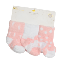 Load image into Gallery viewer, Chenille Socks (6pc pack) - Pink
