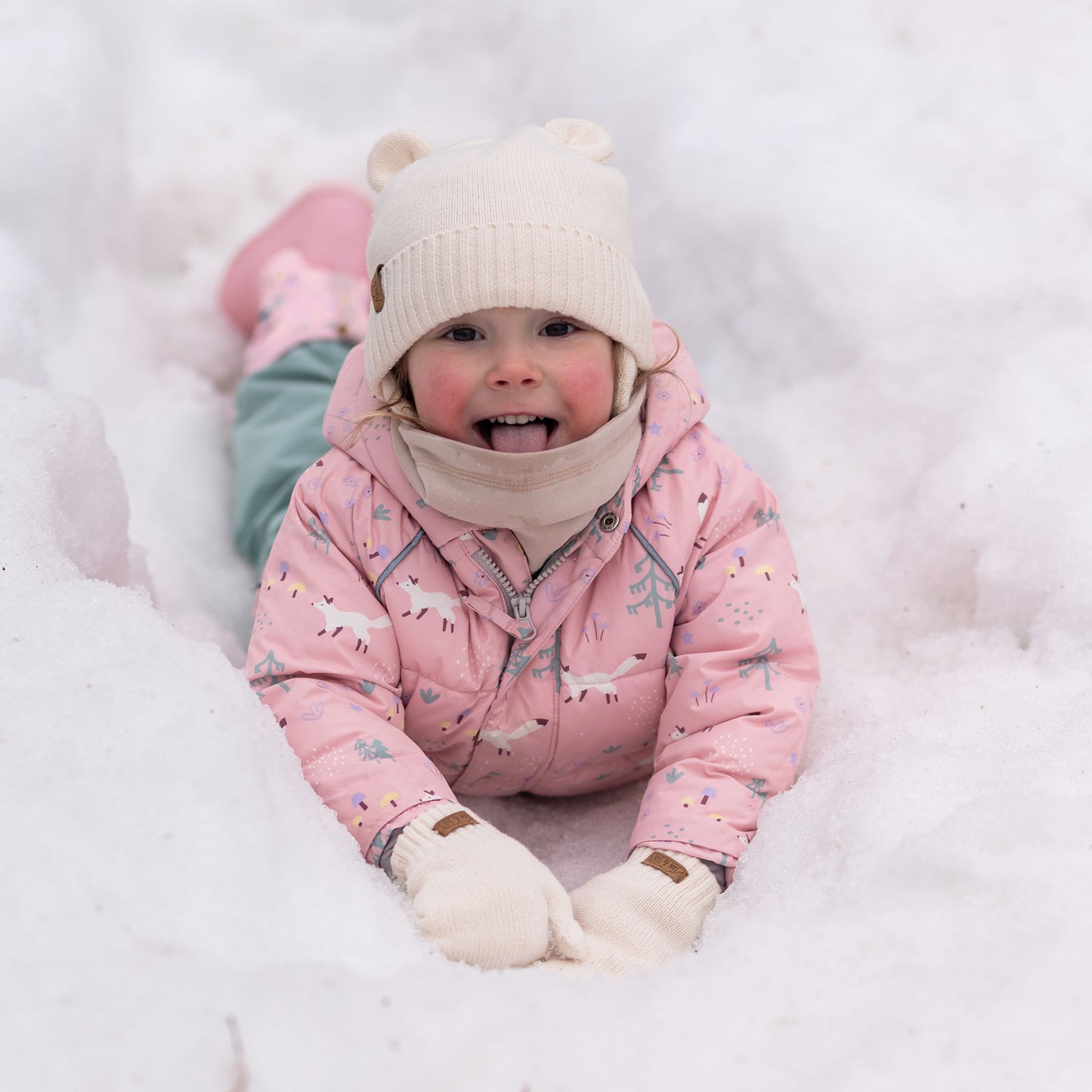 Kids Knit Mittens | Vanilla Cream
