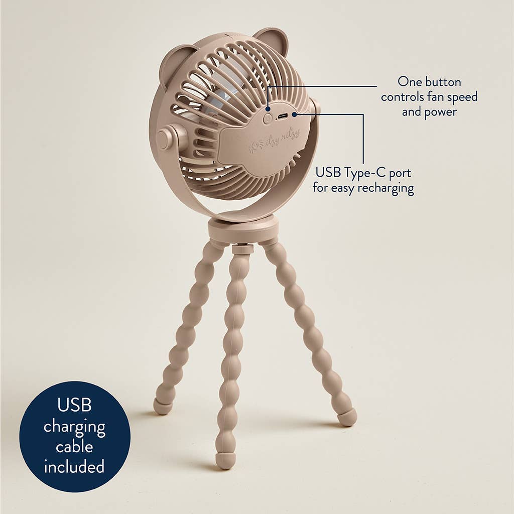Itzy Breeze 3-Speed Stroller Fan™: Taupe