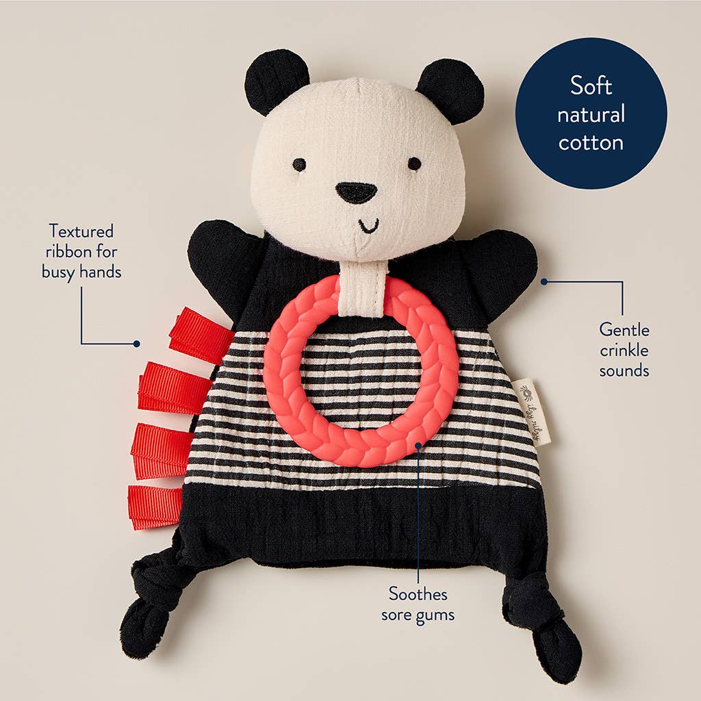 Bitzy Crinkle™ Sensory Toy With Teether: Bunny