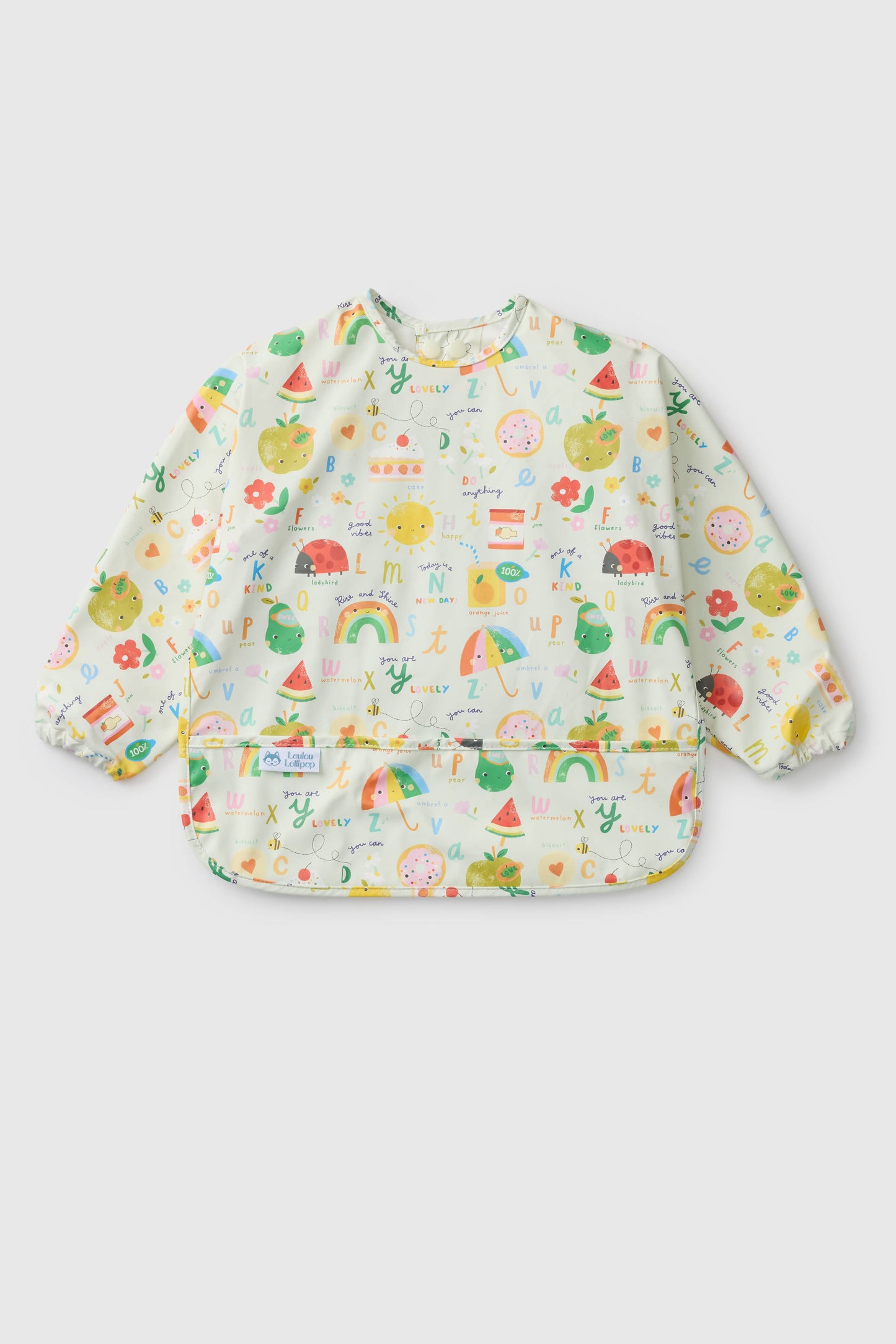 Long Sleeve Waterproof Bib: Hedgehogs