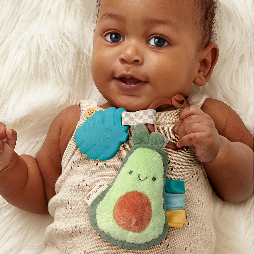 Itzy Pal™ Plush + Teether - Avocado