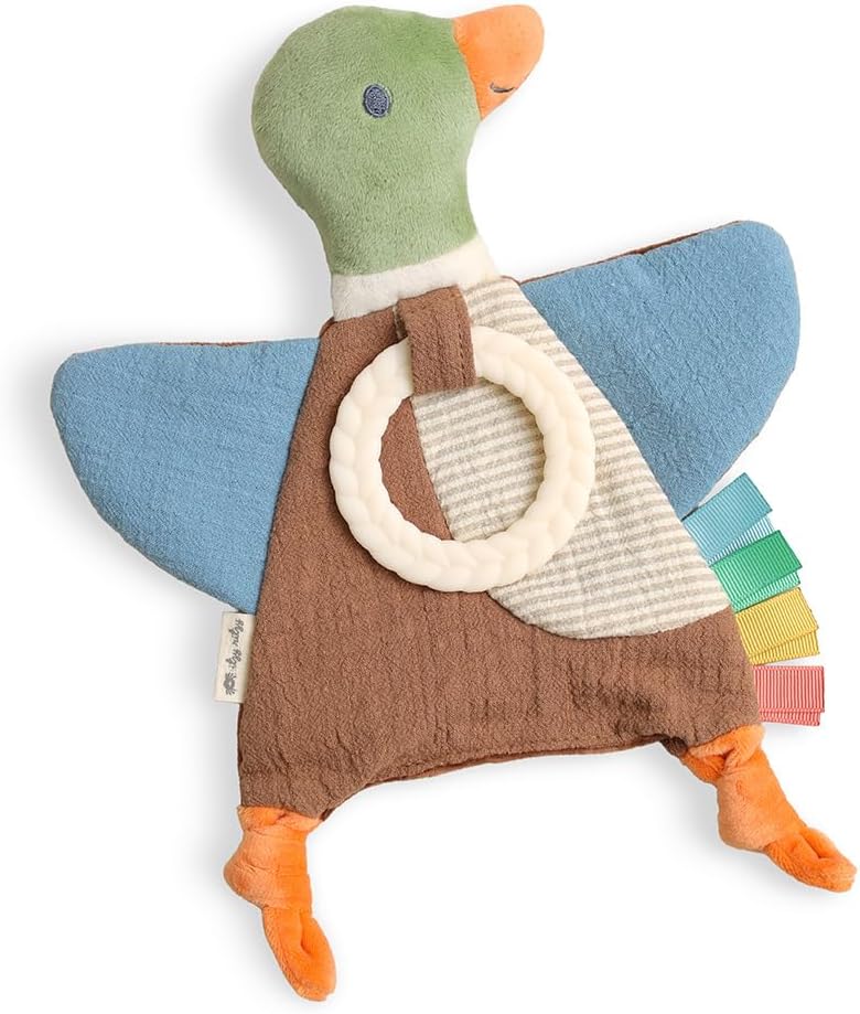 Crinkle Bitzy™ Sensory Crinkle Toy With Teether: Mallard