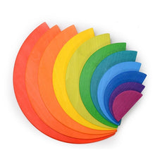 Load image into Gallery viewer, Wooden Rainbow Stackers and Platforms - Rainbow
