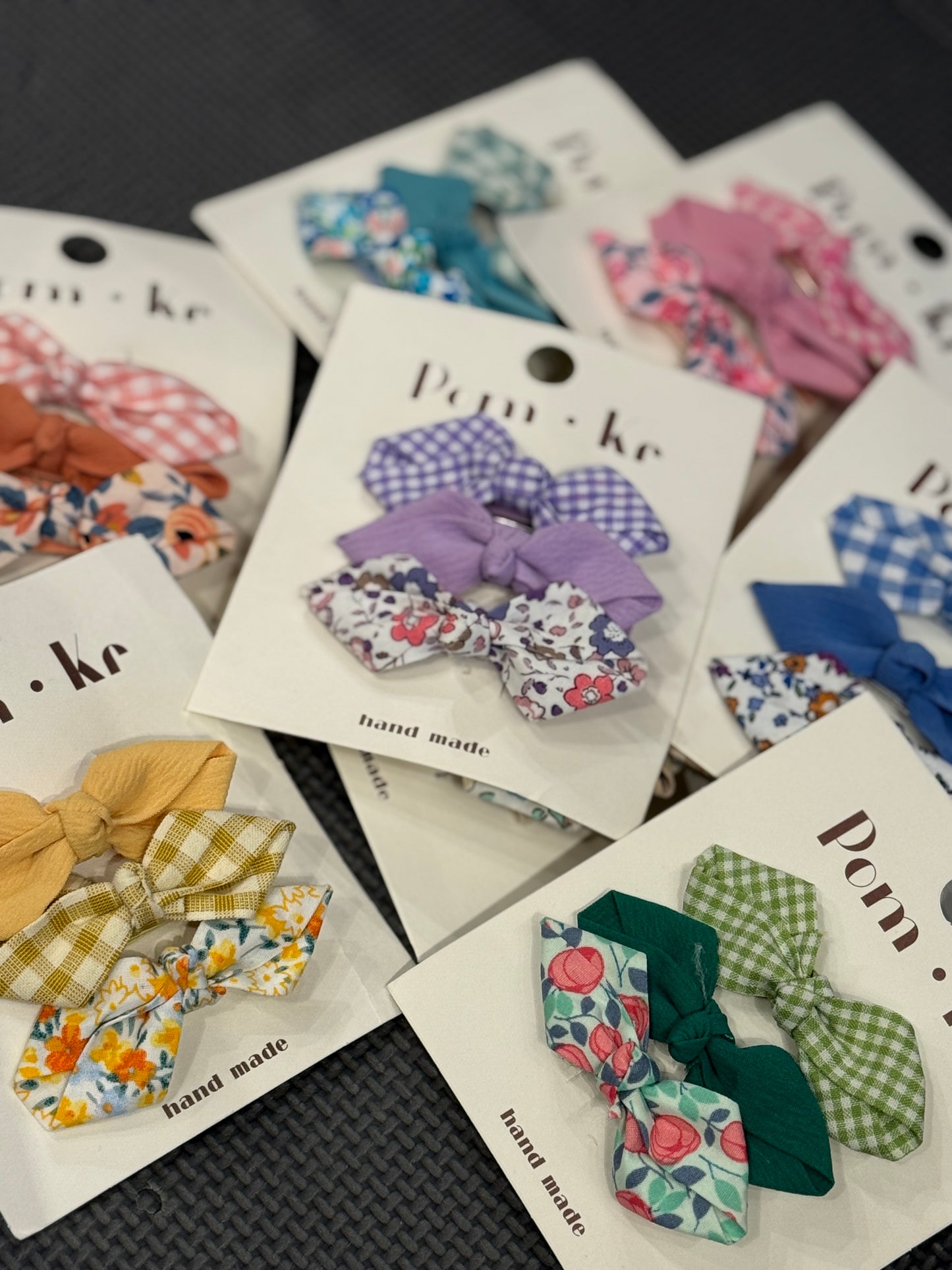 Baby Hair Bow Set - Purple