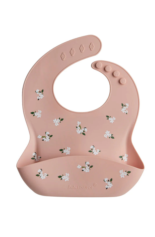 White Flower - Silicone Bib