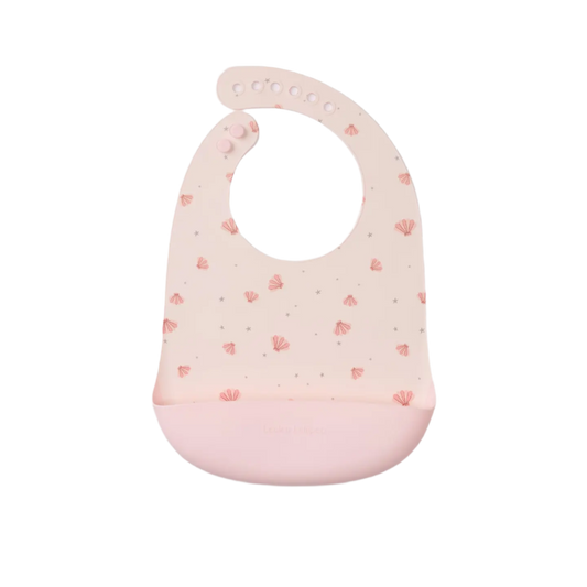 Pink Seashells - Silicone Bib