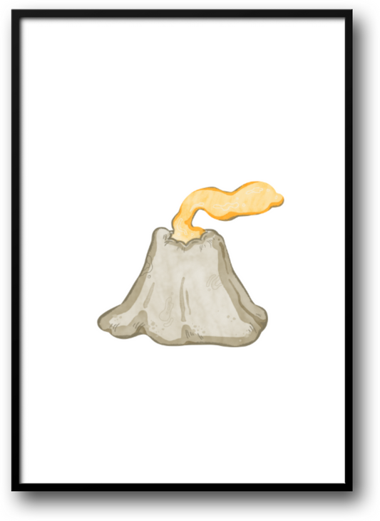 Volcano Painting