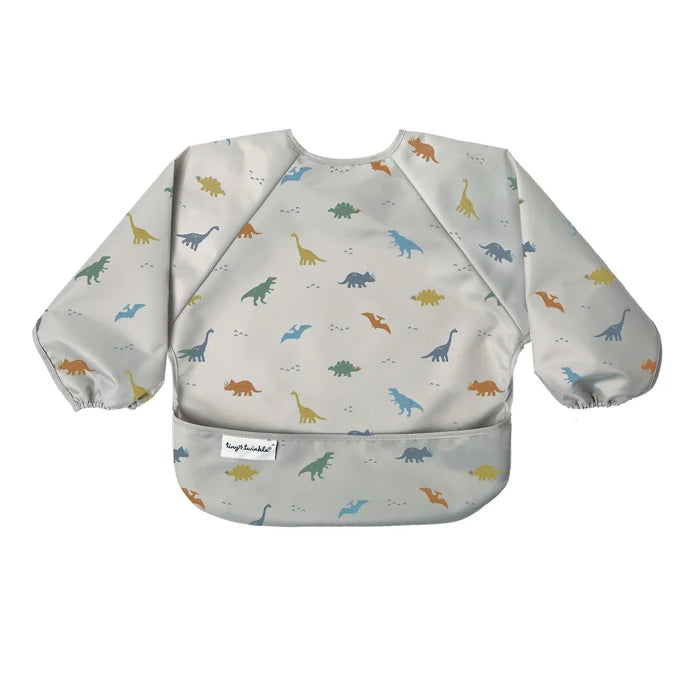 Tiny Twinkle Mess-Proof Full Sleeve Bib - Dinosaur