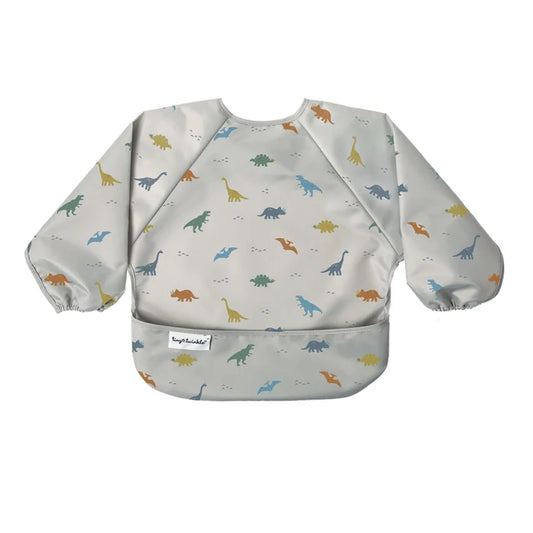 Tiny Twinkle Mess-Proof Full Sleeve Bib - Dinosaur