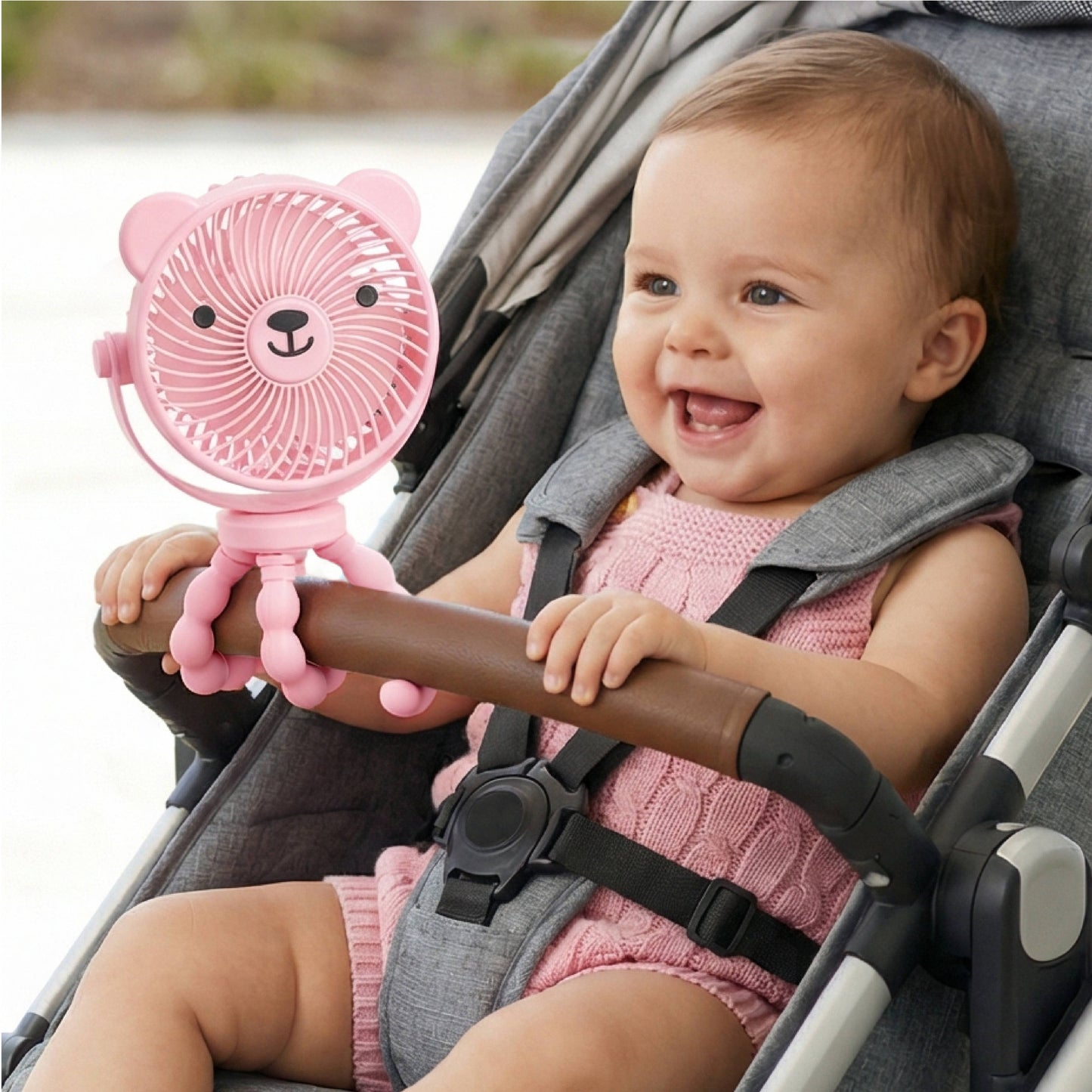 Itzy Breeze 3-Speed Stroller Fan™: Taupe
