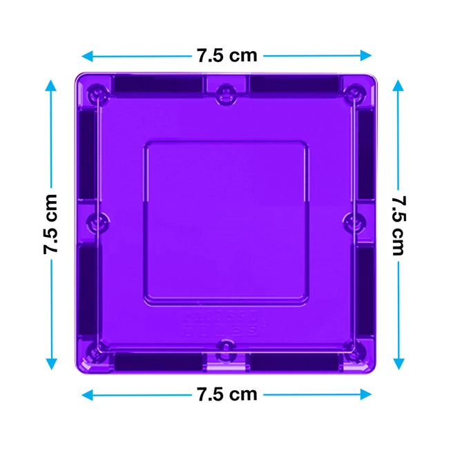 12pc 3D Magnetic Building Tiles - Square