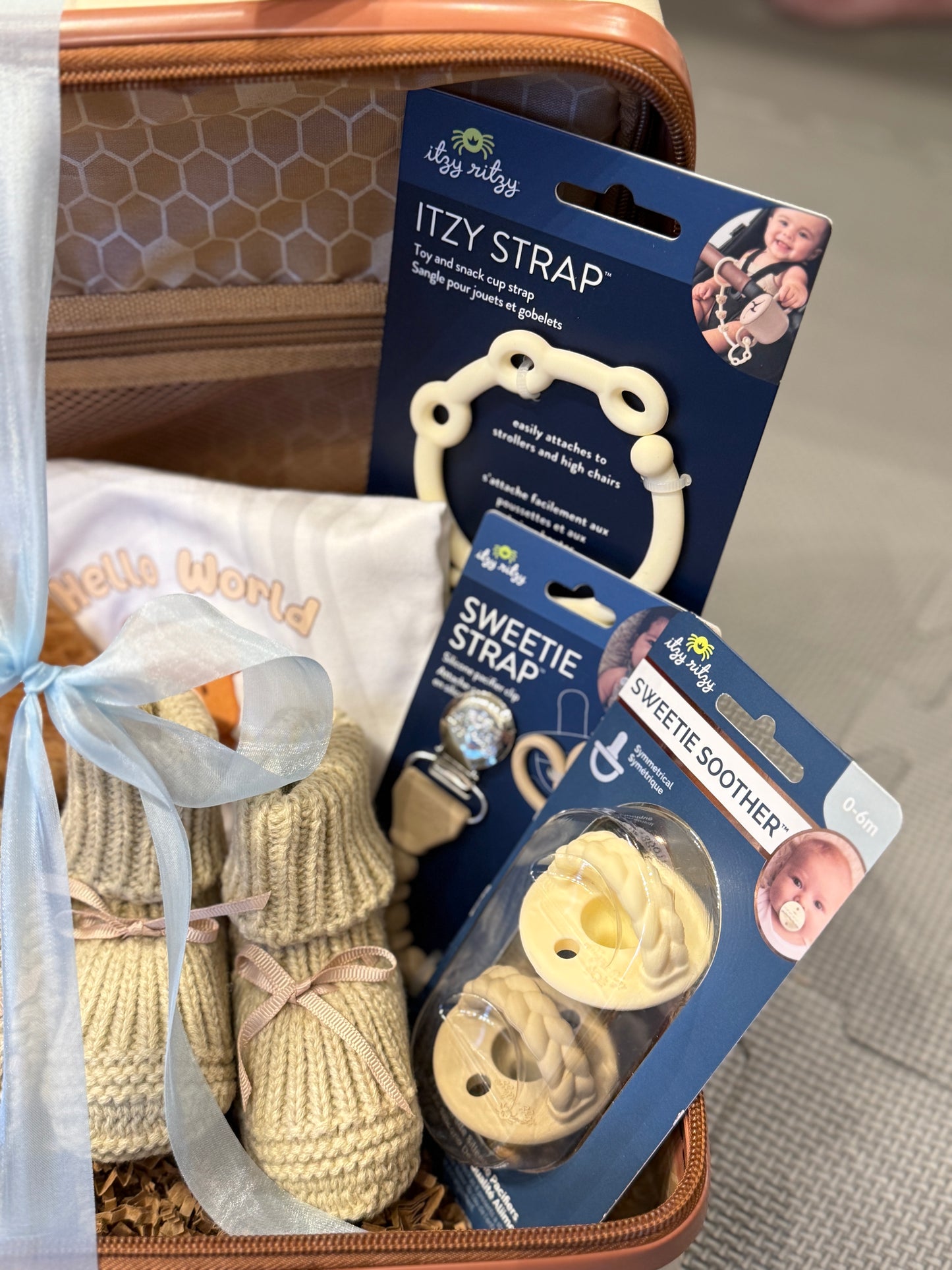 First Teddy Bear Baby Gift Basket