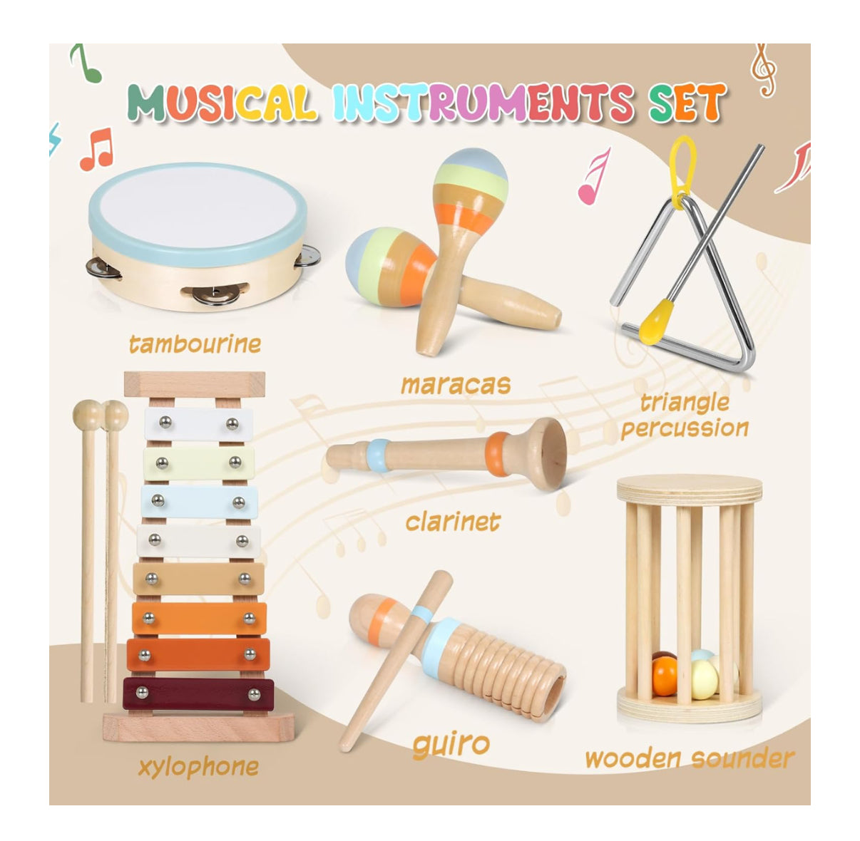 Montessori Musical Instrument Set