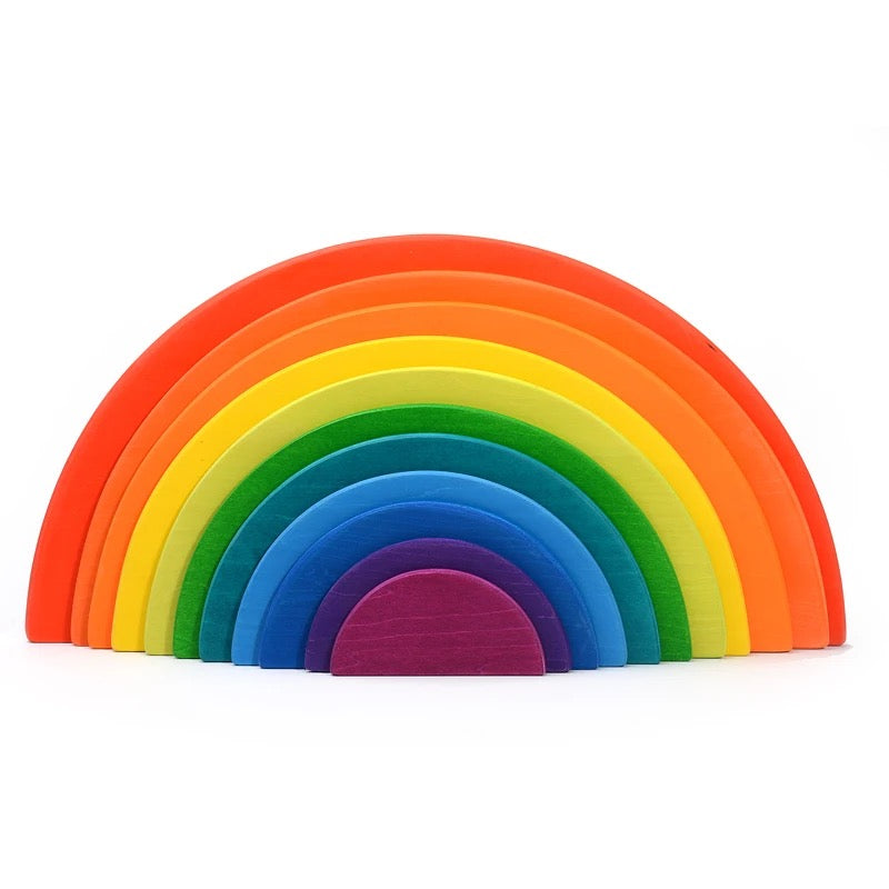 Timeless Wooden Rainbow Stacker