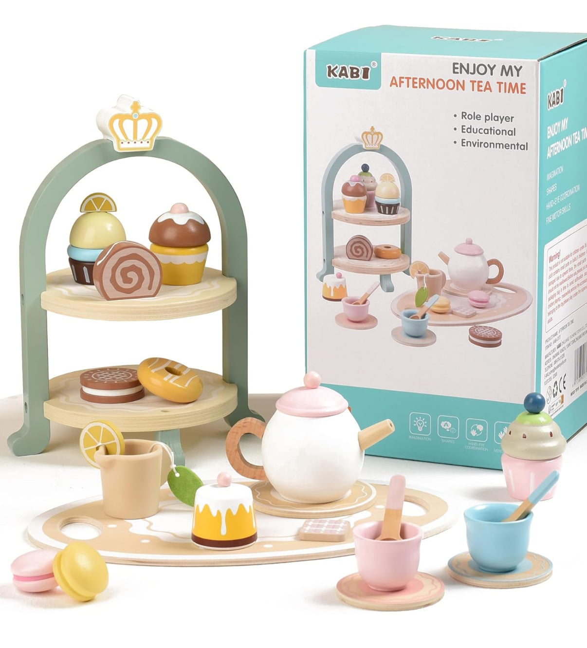 Wooden Tea Party Set