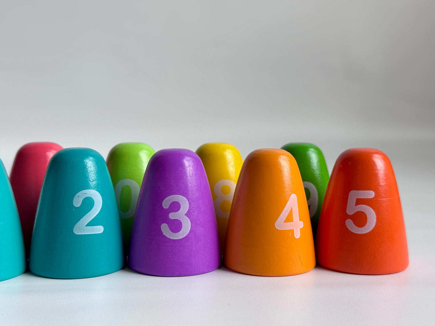 Wooden Hedgehog Number Pegs