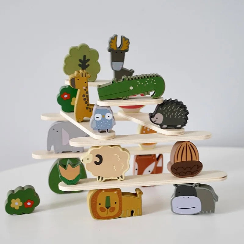 Wooden Animals in the Forest Stacker