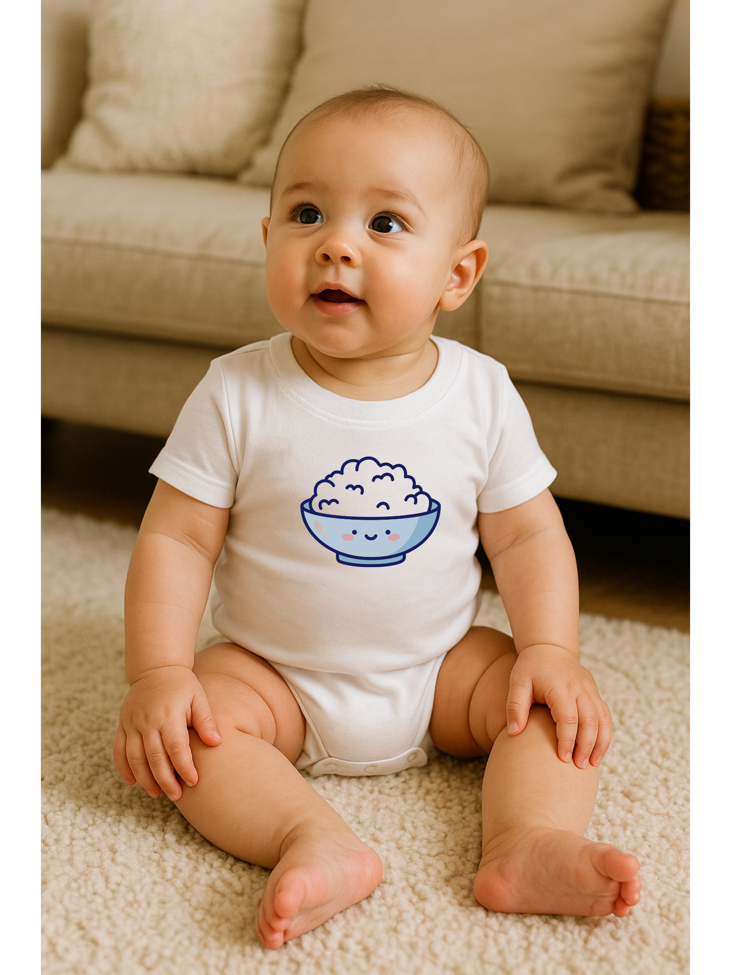 Graphic Onesie - Rice