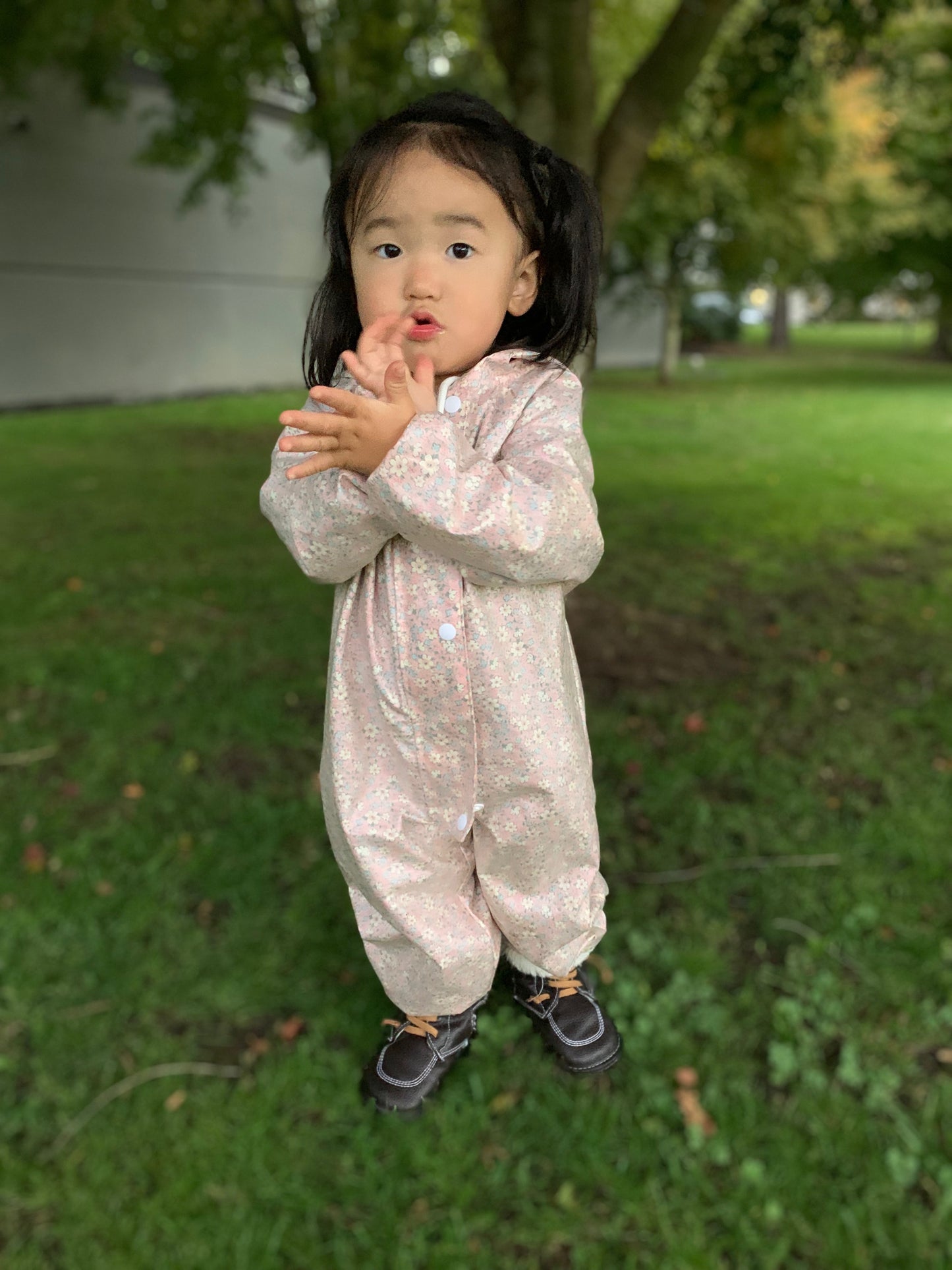 Rain Suit - Pink Flower