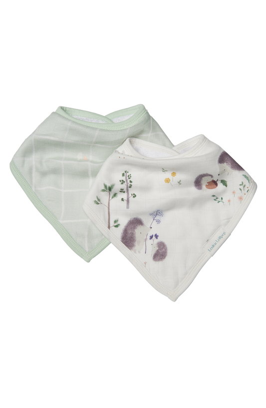 Hedgehogs - Muslin Bandana Bib Set