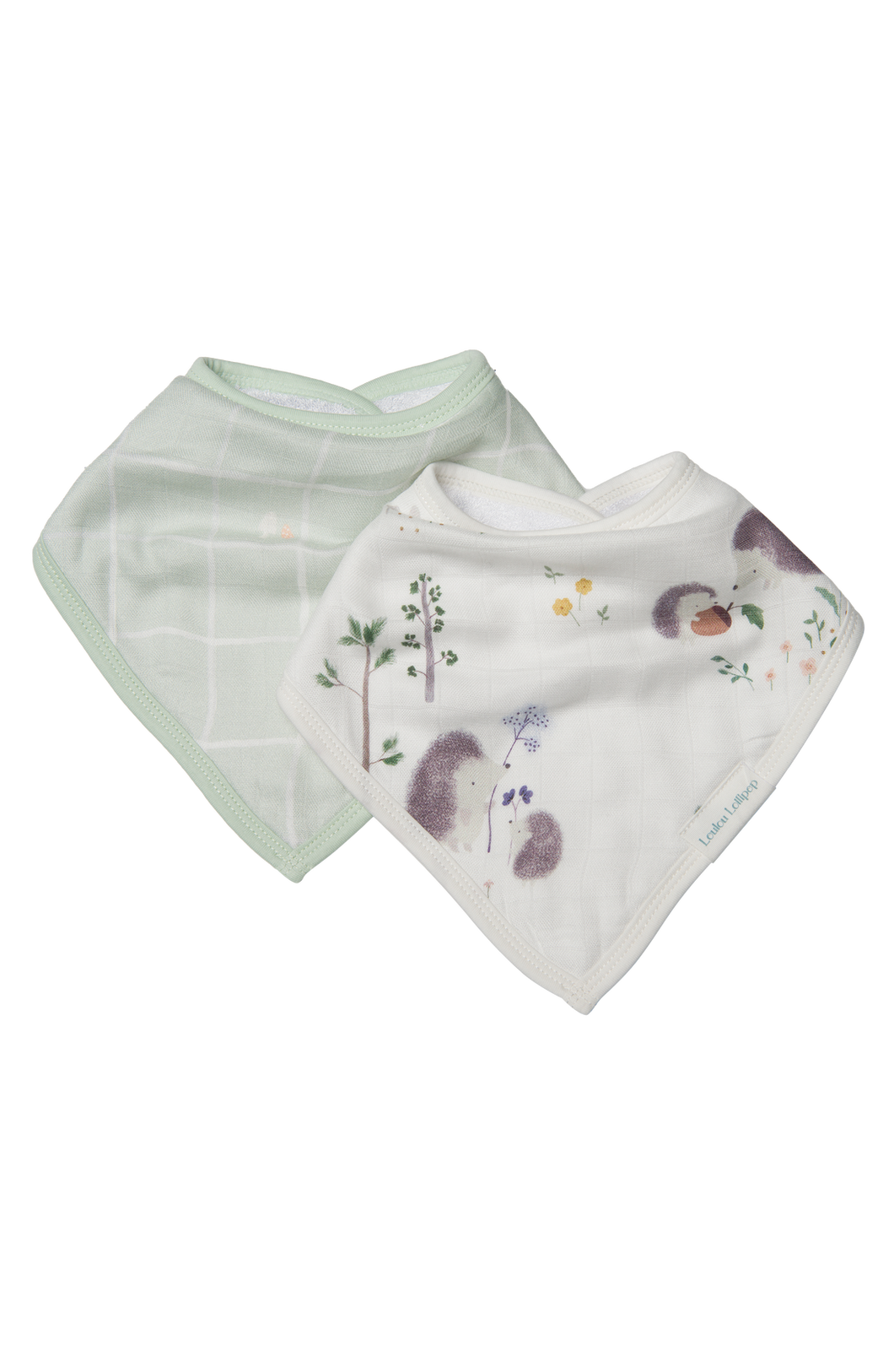 Hedgehogs - Muslin Bandana Bib Set