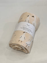 Load image into Gallery viewer, Large Muslin Swaddle Blanket - Goose
