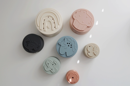 Classic Silicone Stacking Nesting Cups