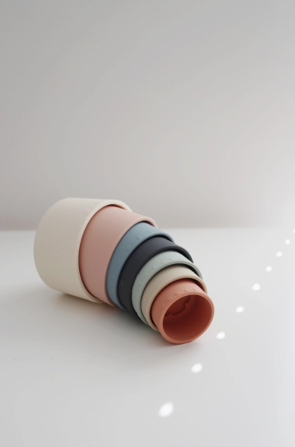Classic Silicone Stacking Nesting Cups