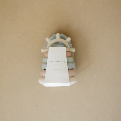 Classic Silicone Stacking Teething Ring Toy
