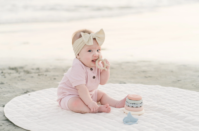 Classic Silicone Stacking Teething Ring Toy