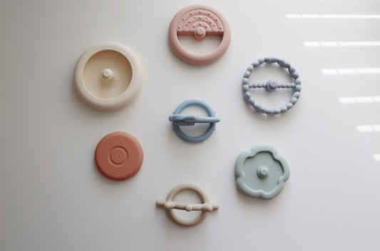 Classic Silicone Stacking Teething Ring Toy