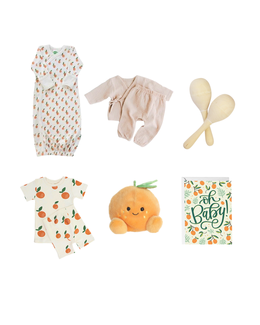 Orange Citrus Newborn & Toddler Gift Box