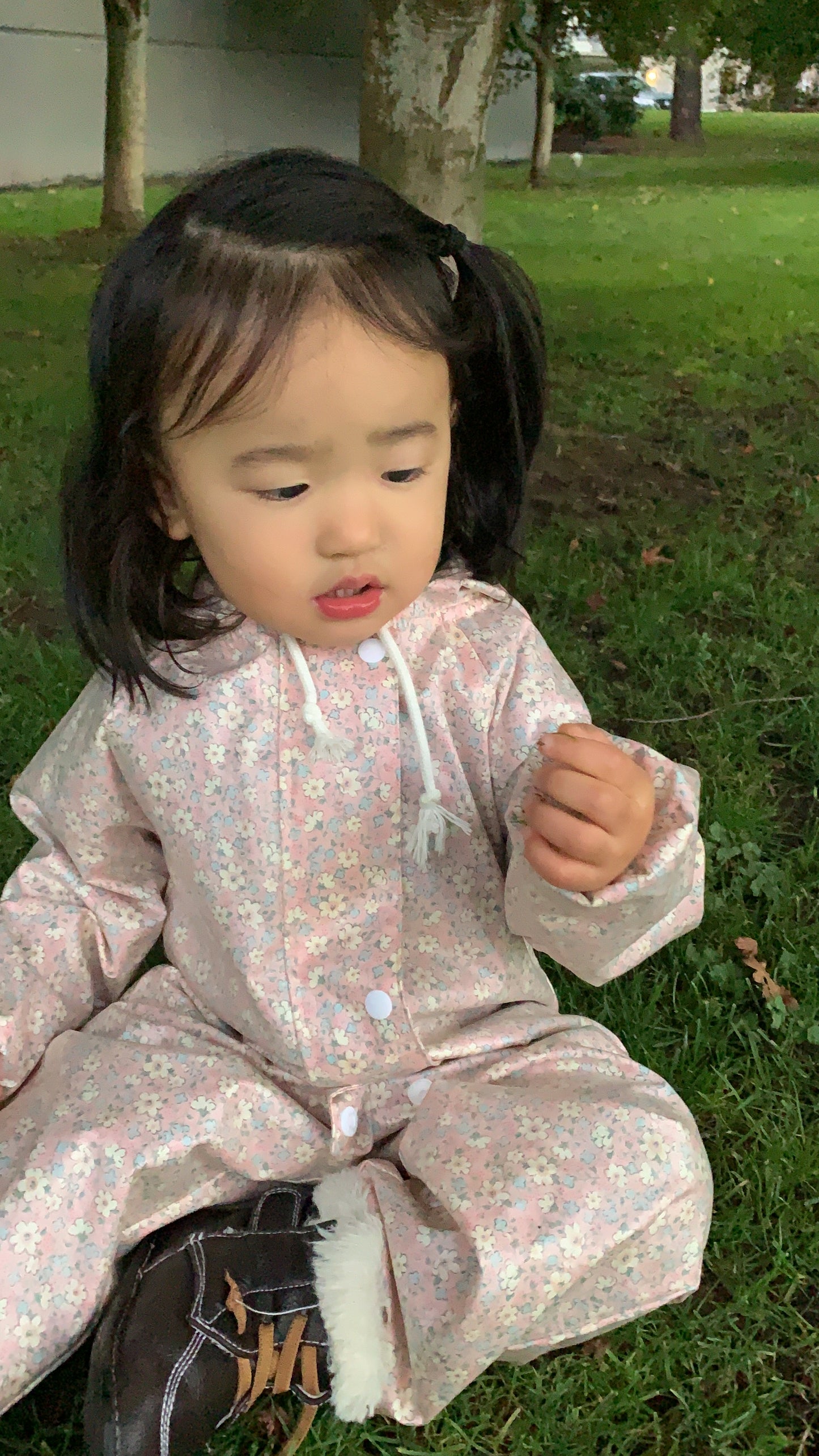 Rain Suit - Pink Flower