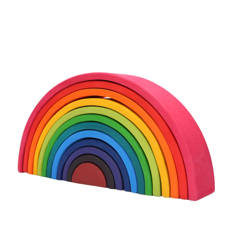 Timeless Wooden Rainbow Stacker