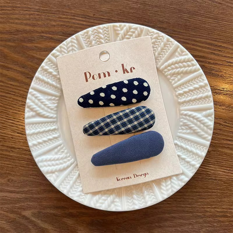 Baby Hair Clip Set - Blue